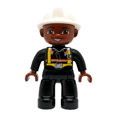Фігурка Lego Duplo People Fireman Male 47394pb076 1 Б/У Нормальний - Retromagaz