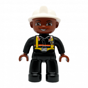 Фігурка Lego Duplo People Fireman Male 47394pb076 1 Б/У Нормальний - Retromagaz