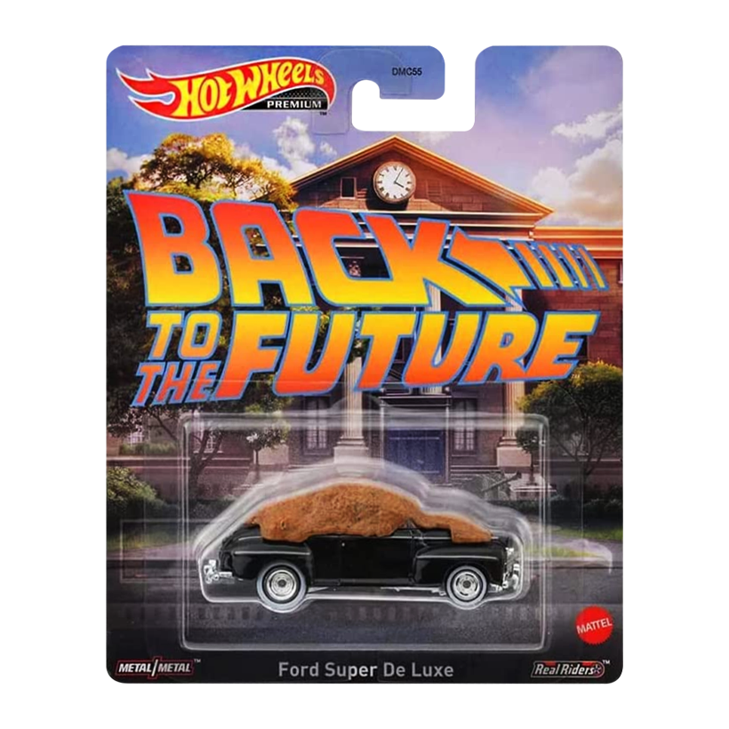 Машинка Premium Hot Wheels Back to the Future Ford Super De Luxe Rep. Entertainment 1:64 HKC25 Black - Retromagaz