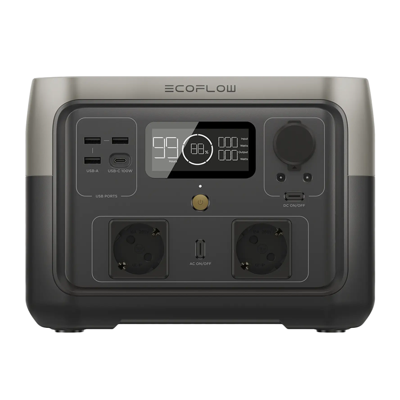 Зарядний Пристрій EcoFlow RIVER 2 Max Black 512 Wh 500 W - Retromagaz