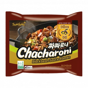 Лапша Samyang Chaharoni с Соусом из Черных Бобов Средне Острая 140g - Retromagaz