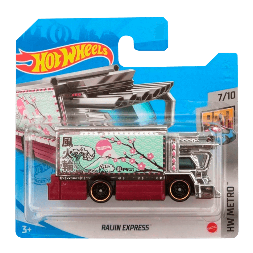 Машинка Базова Hot Wheels Raijin Express HW Art Cars 1:64 GTB63 Silver - Retromagaz