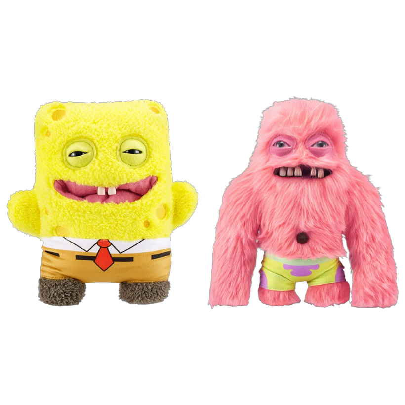 Набор Мягкая Игрушка Fuggler Patrick Star Патрик 240mm 15701B  + SpongeBob Губка Боб Квадратные Штаны - Retromagaz