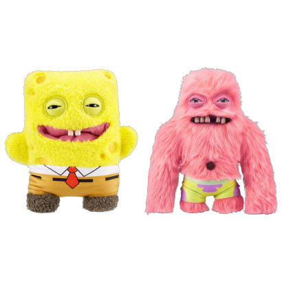 Набор Мягкая Игрушка Fuggler Patrick Star Патрик 240mm (15701B)  + SpongeBob Губка Боб Квадратные Штаны - Retromagaz