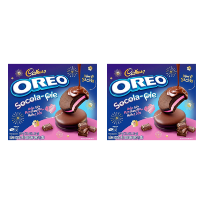 Набір Тістечка 2шт Oreo Чокопай Socola Pie Strawberry (12 Тістечок) 170g - Retromagaz