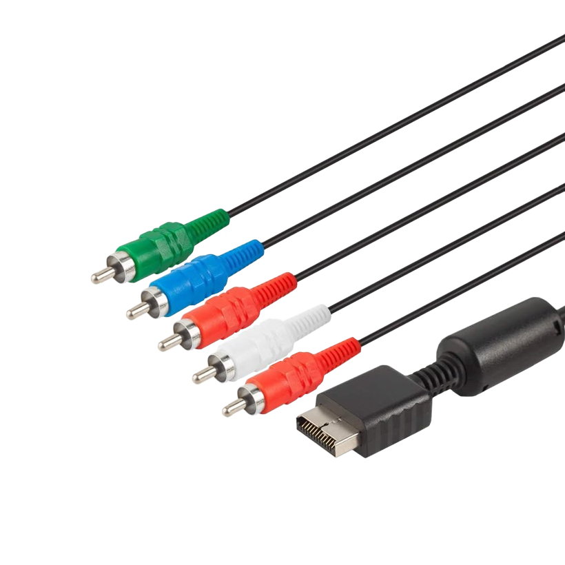 Кабель RMC PlayStation 2 5RCA - AV Multi Out Black 2m Б/У - Retromagaz