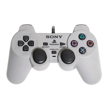 Геймпад Проводной Sony PlayStation 1 SCPH-1200 DualShock Grey 2m Б/У - Retromagaz