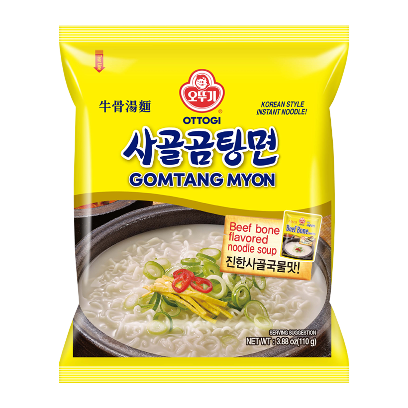 Лапша Ottogi Gomtang Myon Рамьон со Вкусом Говядины Неострая 110g - Retromagaz