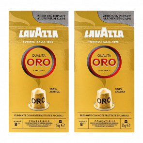Набір Кава в Капсулах 2шт Lavazza Qualita Oro Nespresso 10 Капсул 55g Набір Кава в Капсулах 2шт Lavazza Qualita Oro Nespresso 10 Капсул 55g - Retromagaz