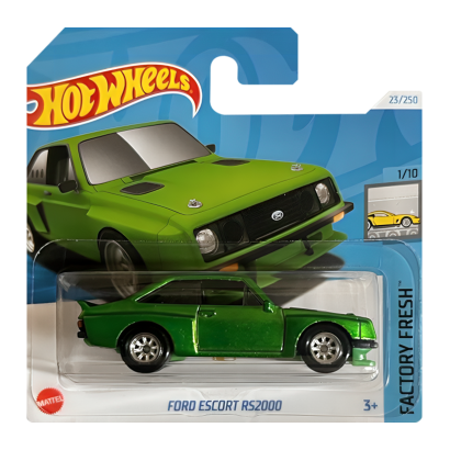 Машинка Базовая Hot Wheels Ford Escort RS2000 Super Treasure Hunt STH Factory Fresh 1:64 HTF30 Green - Retromagaz