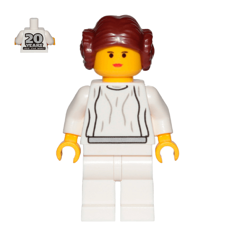 Фігурка Lego Повстанець Princess Leia 20th Anniversary Torso Star Wars sw1022 75243 Б/У - Retromagaz