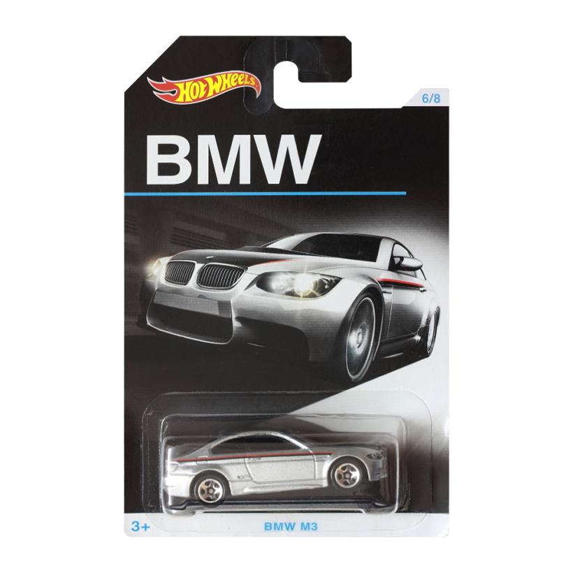 Тематическая Машинка Hot Wheels BMW M3 BMW 1:64 DJM87 Silver - Retromagaz