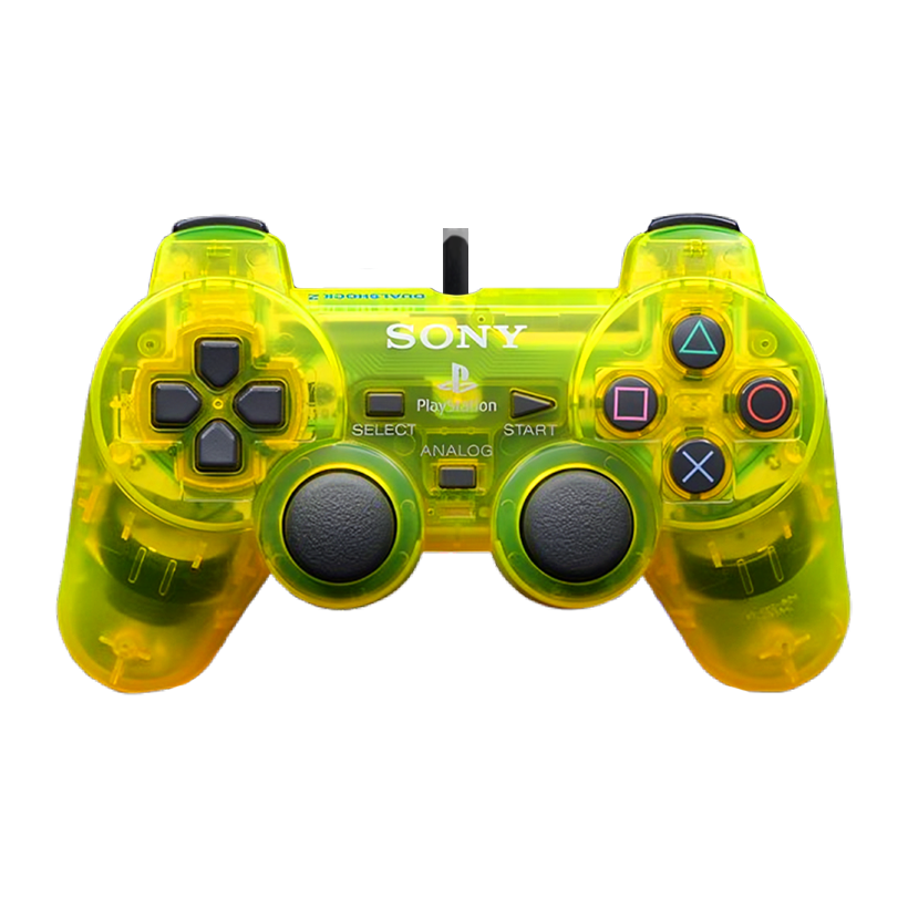 Геймпад Проводной Sony PlayStation 2 SCPH-10010 DualShock 2 Clear Lemon Yellow 2.5m Б/У - Retromagaz