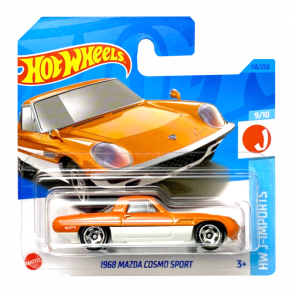 Машинка Базовая Hot Wheels 1968 Mazda Cosmo Sport J-Imports 1:64 HKJ14 Orange