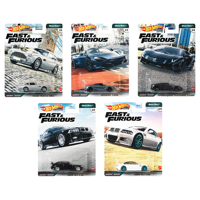 Набор Машинка Premium Hot Wheels Fast & Furious 2021-1 GBW75 5шт - Retromagaz