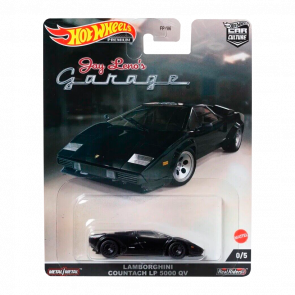 Машинка Premium Hot Wheels Lamborghini Countach LP 5000 QV Chase Jay Leno's Garage 1:64 HCK10 Black