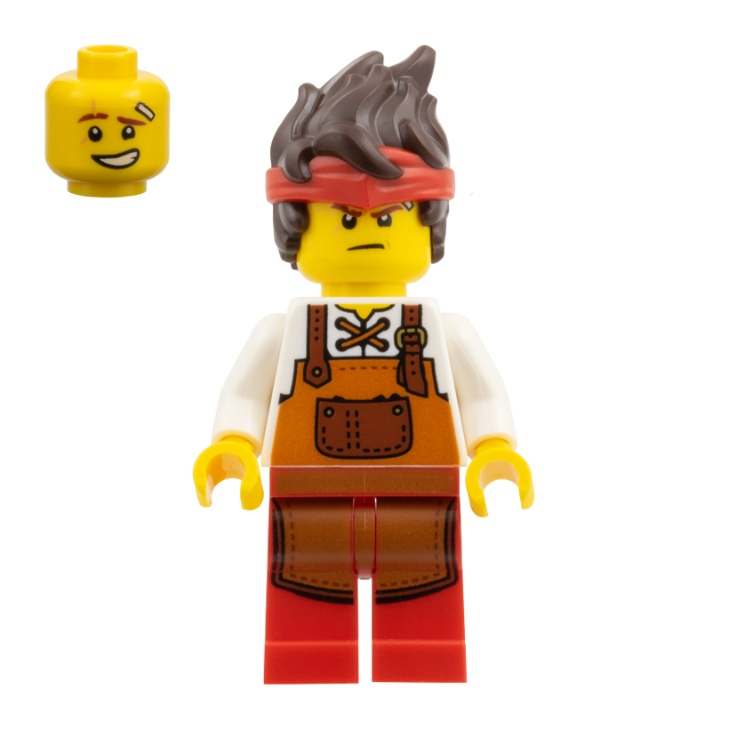 Фигурка Lego Ninja Kai Blacksmith Dark Orange Apron Ninjago njo1008 71858 Новый - Retromagaz