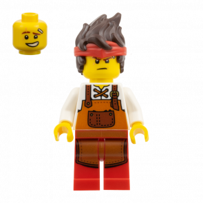 Фигурка Lego Ninja Kai Blacksmith Dark Orange Apron Ninjago njo1008 71858 Новый - Retromagaz