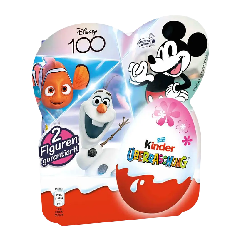 Шоколадне Яйце 4шт Kinder Surprise Disney 100 Years of Wonder - Retromagaz