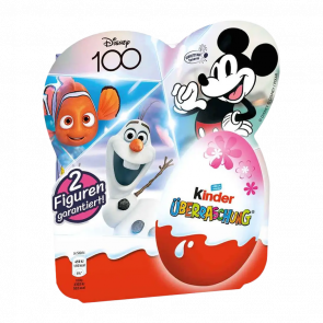 Шоколадное Яйцо Kinder Surprise Disney 100 Years of Wonder 80g 4шт - Retromagaz