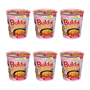 Набір Локшина 6шт Samyang Buldak Carbonara (Курка в Соусі Карбонара) у Стаканчику Гостра 70g Набір Локшина 6шт Samyang Buldak Carbonara (Курка в Соусі Карбонара) у Стаканчику Гостра 70g - Retromagaz