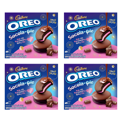 Набір Тістечка 4шт Oreo Чокопай Socola Pie Strawberry (12 Тістечок) 170g - Retromagaz