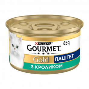 Вологий Корм для Котів Gourmet Gold Кролик 85g