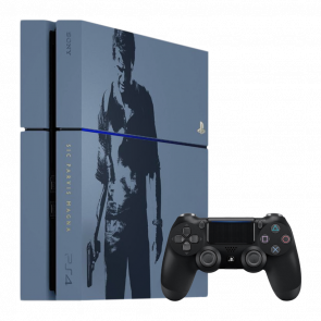 Консоль Sony PlayStation 4 Uncharted 4 CUH-12хх Limited Edition 1TB Blue Black Геймпад Б/У - Retromagaz