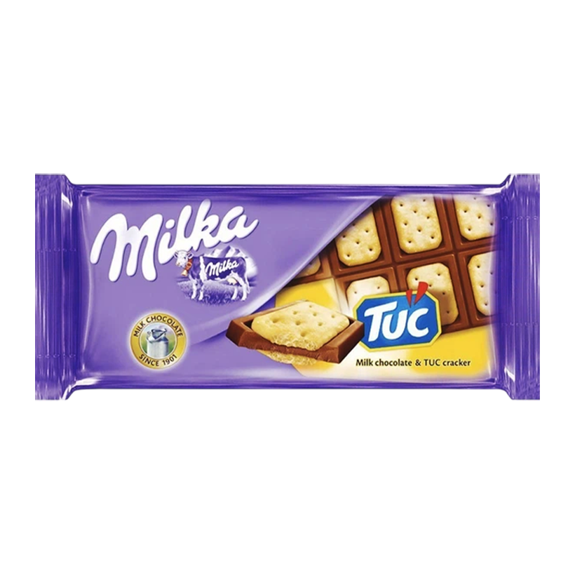 Шоколад Milka x Tuc с Крекером 87g - Retromagaz