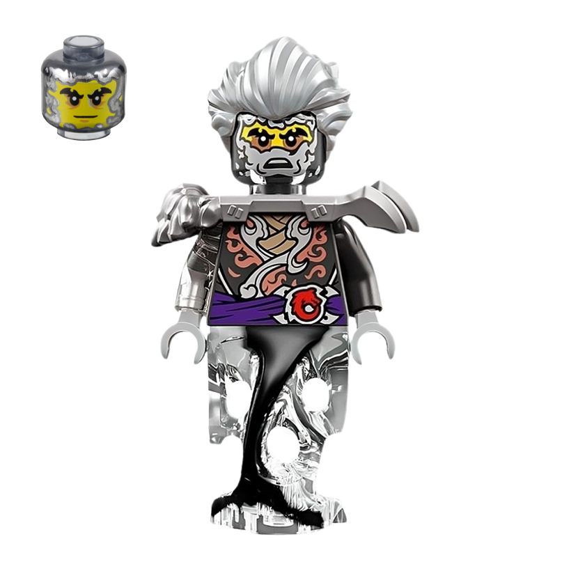 Фигурка Lego Wolf Clan Cinder Pearl Dark Gray and Flat Silver Armor Ghost Legs Ninjago njo0901 Б/У - Retromagaz