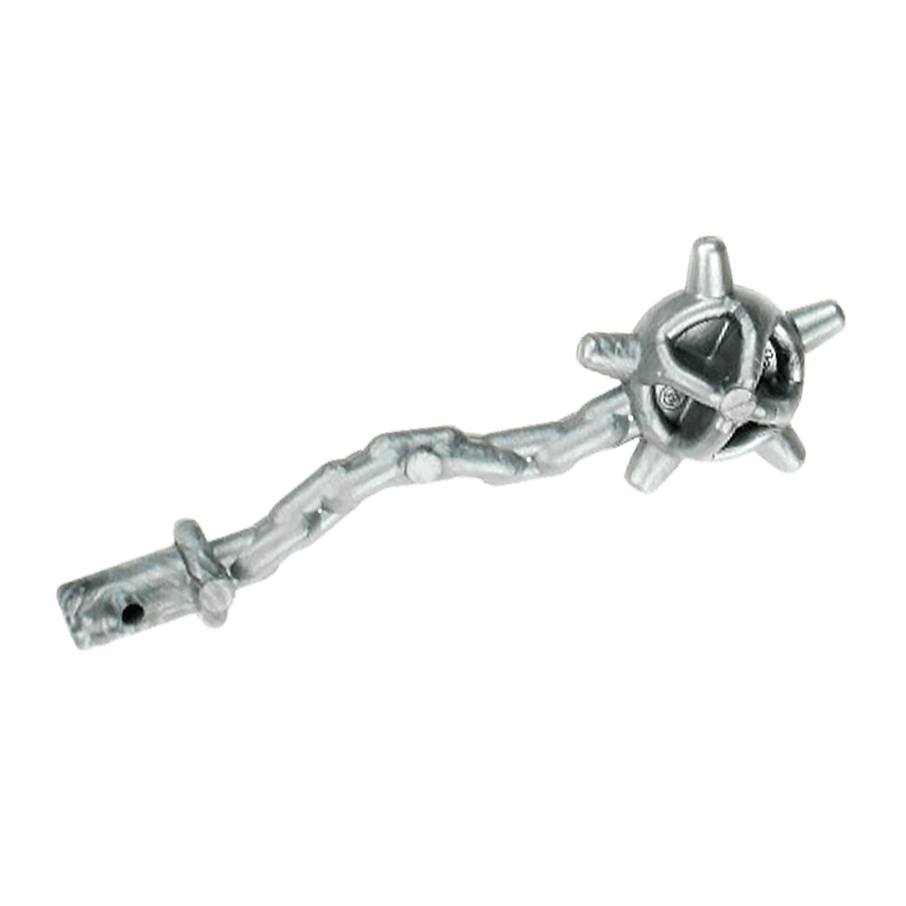 Зброя 2шт Lego Інше Spiked Flail Mace 59232 4611880 Flat Silver Б/У - Retromagaz