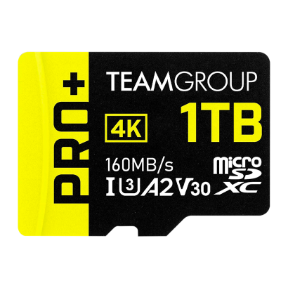 Карта Пам'яті Teamgroup Pro Plus UHS-I U3 V30 A2 + SD Adapter 1TB - Retromagaz