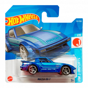 Машинка Базовая Hot Wheels Mazda RX-7 J-Imports 1:64 HCV76 Blue - Retromagaz