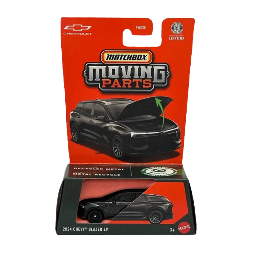Тематическая Машинка Matchbox 2024 Chevy Blazer EV Moving Parts 1:64 JHV48 Black - Retromagaz