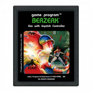 Гра Atari 2600 Berzerk Black Б/У - Retromagaz