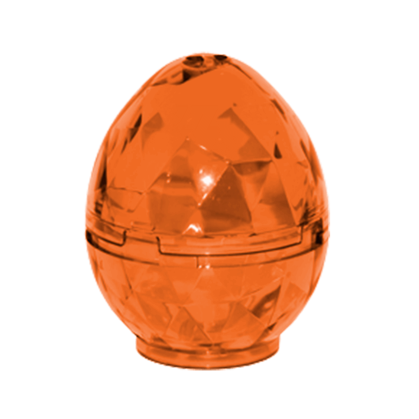 Ємність Lego Container Faceted, Dragon Egg 4 x 4 x 3.3 24130c01 Trans-Orange Б/У - Retromagaz