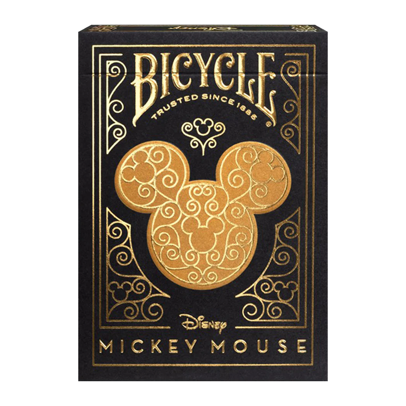 Игральные Карты Bicycle Black and Gold Mickey - Retromagaz