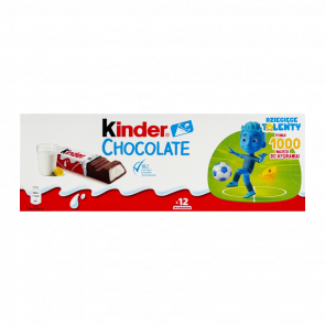 Шоколад Молочний Kinder Chocolate 12 Pieces 150g - Retromagaz
