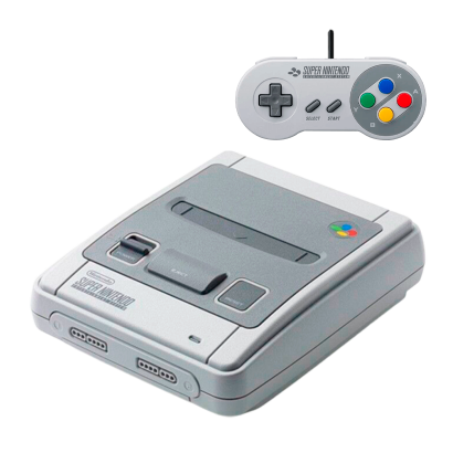 Набор Консоль Nintendo SNES Classic Mini Europe Light Grey + 20 Встроенных Игр Б/У + Геймпад Проводной 2.2m - Retromagaz
