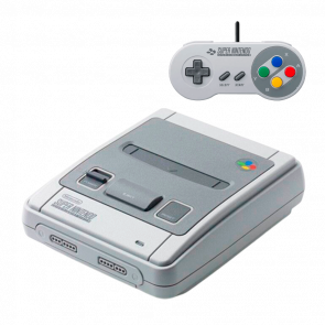Набор Консоль Nintendo SNES Classic Mini Europe Light Grey + 20 Встроенных Игр Б/У + Геймпад Проводной 2.2m