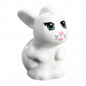 Фигурка Lego Bunny Rabbit Friends Bright Light Blue Eyes Bright Pink Nose Animals Земля 98387pb01 1 4648075 6017059 White Б/У