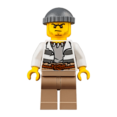 Фигурка Lego City Police 973pb1903 Crook Male cty0515 Б/У Нормальный - Retromagaz