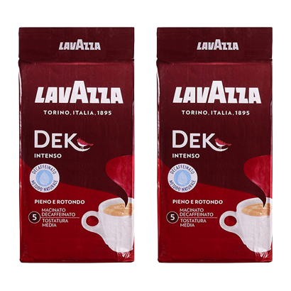 Набор Кофе Молотый 2шт Lavazza Dek Intenso 250g - Retromagaz