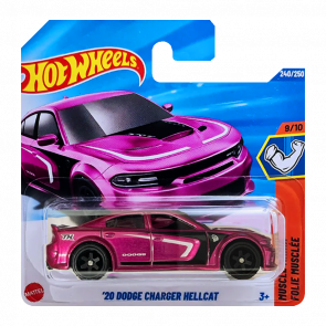 Машинка Базовая Hot Wheels '20 Dodge Charger Hellcat Super Treasure Hunt STH Muscle Mania 1:64 JCB47 Green - Retromagaz