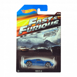 Тематическая Машинка Hot Wheels Ford GT-40 Fast & Furious 1:64 CJL38 Metallic Blue