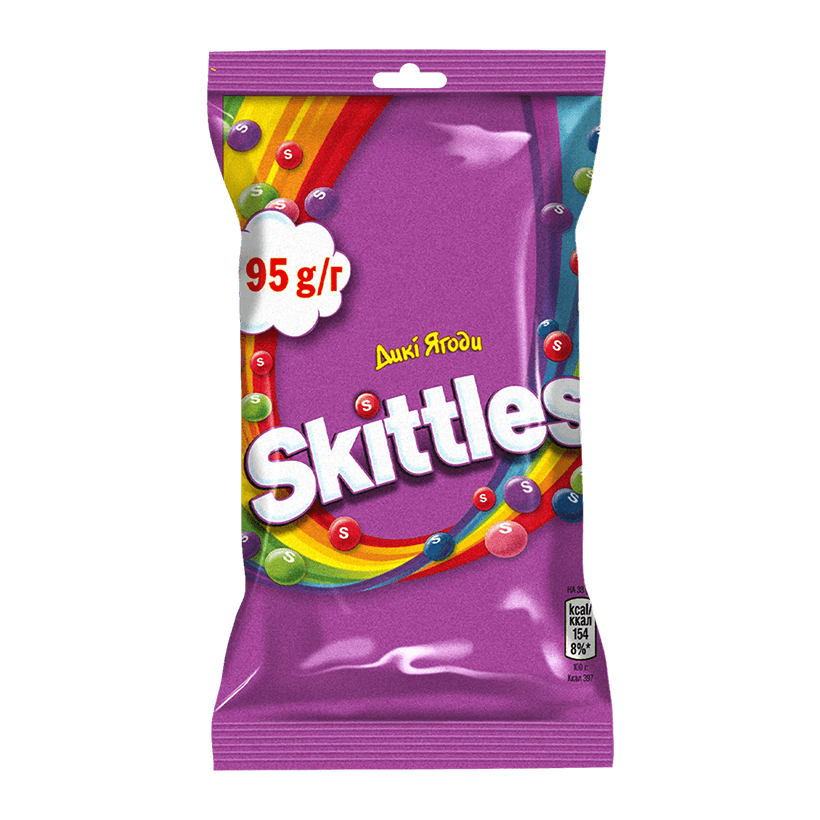 Драже Skittles Bag Дикие Ягоды 95g - Retromagaz
