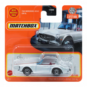 Машинка Велике Місто Matchbox 1963 Mercedes-Benz 230 SL Showroom 1:64 HVL11/HVN39 White - Retromagaz