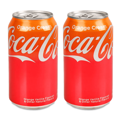 Набор Напиток 2шт Coca-Cola Orange Cream 355ml - Retromagaz