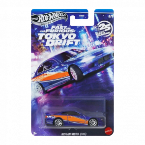 Тематическая Машинка Hot Wheels Nissan Silvia (S15) Fast & Furious 1:64 JKX06 Grey - Retromagaz