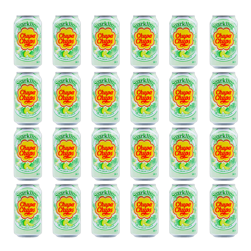 Набір Напій 24шт Chupa Chups Melon & Cream Flavour 345ml - Retromagaz